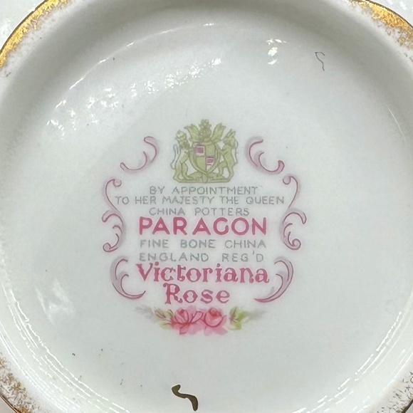 Paragon Victoriana Rose Small Creamer Sugar Set Bone China England b. - Picture 4 of 4
